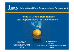 Trends in Global Remittances and Opportunities for Development UNCTAD