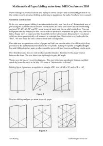 Mathematical Paperfolding notes from MEI Conference 2010