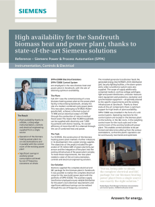 High availability for the Sandreuth state-of-the-art Siemens solutions