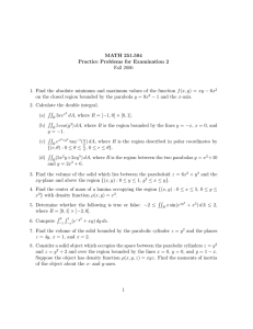 MATH 251.504 Practice Problems for Examination 2 Fall 2006