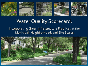 Water Quality Scorecard: Incorporating Green Infrastructure Practices at the