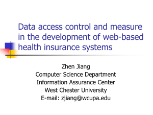 Data access control and measure in the development of web-based