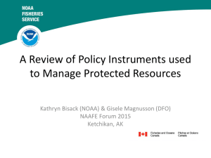 A Review of Policy Instruments used to Manage Protected Resources