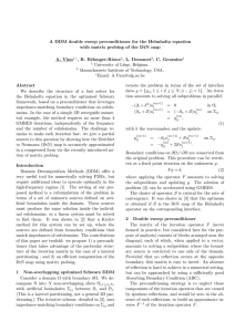 A DDM double sweep preconditioner for the Helmholtz equation A. Vion