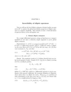 Invertibility of elliptic operators
