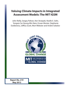 Valuing Climate Impacts in Integrated Assessment Models: The MIT IGSM
