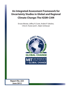 An Integrated Assessment Framework for Uncertainty Studies in Global and Regional