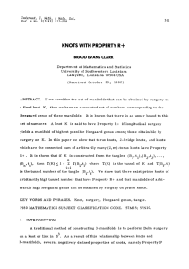 + KNOTS WITH PROPERTY R