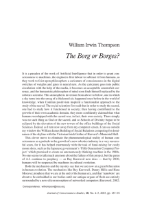 The Borg or Borges? William Irwin Thompson