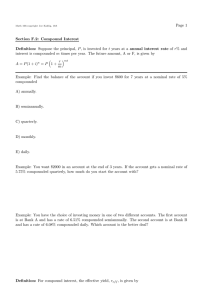 Page 1 Section F.2: Compound Interest