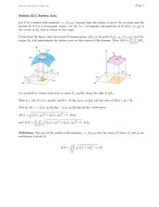 Page 1 Section 13.7: Surface Area