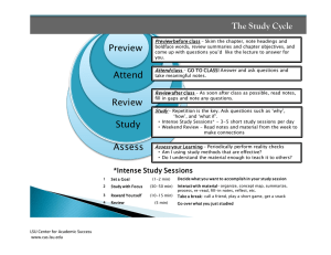 The Study Cycle Preview 4 Reflec