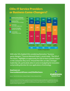 CIOs: IT Service Providers or Business Game-Changers? 100 90