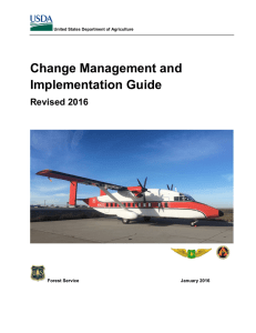 Change Management and Implementation Guide Revised 2016 Forest Service