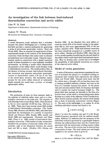 An  investigation  of  the  link ... thermohaline convection and  arctic