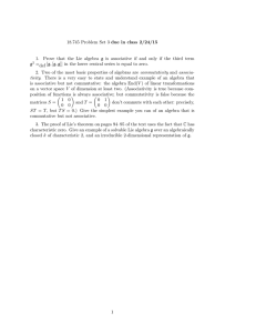 18.745 Problem Set 3 due in class 2/24/15