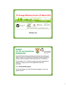 What’s On 15 Energy Efficiency Forum | 6 March 2014