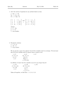 Quiz #6 Answers July 15, 2014 Math 141