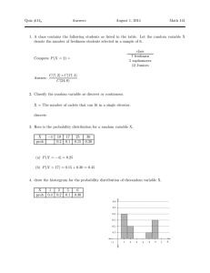 Quiz #14 Answers August 1, 2014 Math 141