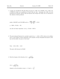 Quiz #2 Answers January 28, 2009 Math 142