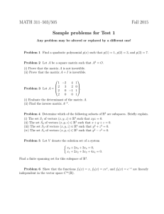 MATH 311–503/505 Fall 2015 Sample problems for Test 1