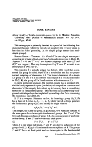 BOOK REVIEWS University Press (Annals of Mathematics Studies, No. 78) 1973,