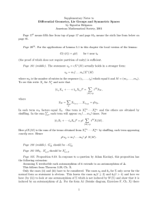 Supplementary Notes to Differential Geometry, Lie Groups and Symmetric Spaces