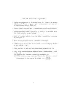 Math 653 Homework Assignment 4 . What are the compo-