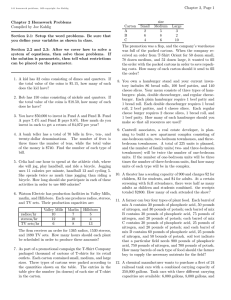 Chapter 2, Page 1 size Chapter 2 Homework Problems Carton