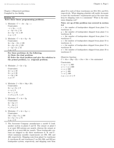 Chapter 4, Page 1 Chapter 4 Homework problems