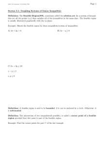 Page 1 Section 3.1: Graphing Systems of Linear Inequalities