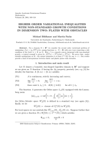 HIGHER ORDER VARIATIONAL INEQUALITIES WITH NON-STANDARD GROWTH CONDITIONS