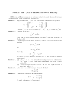 PROBLEM SET 4 (DUE IN LECTURE ON OCT 9 (FRIDAY))