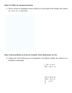 Math 141 WIR4_Dr. Rosanna Pearlstein 1.  Finite Mathematics, by Tan.