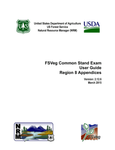 FSVeg Common Stand Exam User Guide Region 8 Appendices