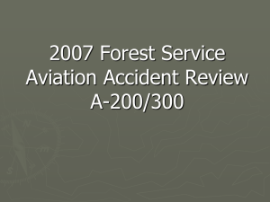 2007 Forest Service Aviation Accident Review A-200/300