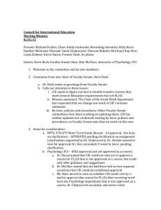 Council for International Education Meeting Minutes 8/25/11