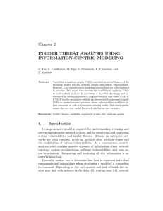 Chapter 2 INSIDER THREAT ANALYSIS USING INFORMATION-CENTRIC MODELING