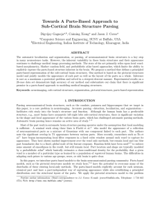 Towards A Parts-Based Approach to Sub-Cortical Brain Structure Parsing