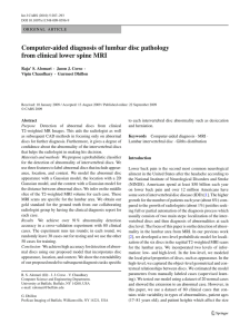 Computer-aided diagnosis of lumbar disc pathology from clinical lower spine MRI
