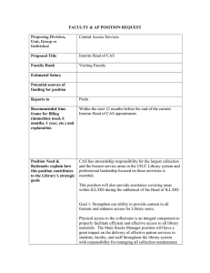 FACULTY &amp; AP POSITION REQUEST Proposing Division, Unit, Group or Individual