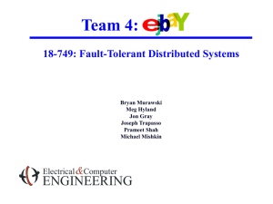 Team 4: ENGINEERING &amp; 18-749: Fault-Tolerant Distributed Systems