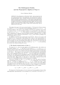 The Multisegment Duality and the Preprojective Algebras of Type A
