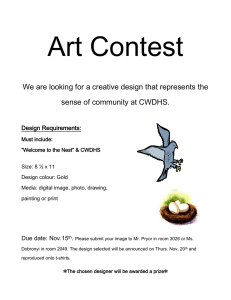 Art Contest sense of community at CWDHS.