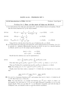 Problem Set 5, Due: at the start of class on...