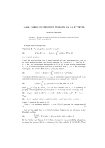 18.102: NOTES ON DIRICHLET PROBLEM ON AN INTERVAL