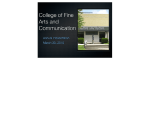 College of Fine Arts and Communication Annual Presentation