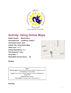 Activity: Using Online Maps