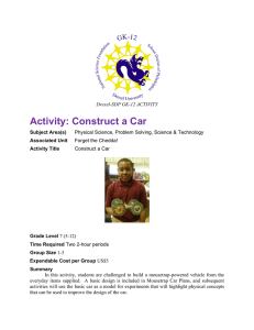 Activity: Construct a Car