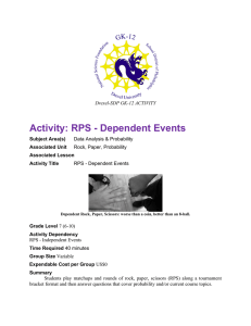 Activity: RPS - Dependent Events